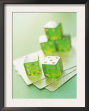 Green Dice and Cards Art