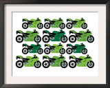 Green Ducati Print by  Avalisa
