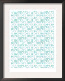 Aqua Hope Prints by  Avalisa