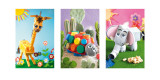 Giraffe, Tortoise, Elephant Print by Howard Shooter