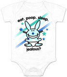Infant: Happy Bunny - Eat, Poop, Sleep, T-Shirts Infant: Happy Bunny - Eat, Poop, Sleep, T-Shirts