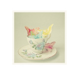 Cup of Butterflies Póster por Cassia Beck