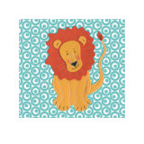 Fuzzy Lion Prints by Catherine Colebrook