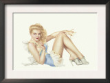 Varga Girl, March 1943 Print by Alberto Vargas