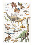 Dinosaurs, Jurassic Period reproduction procédé giclée