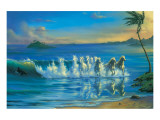 Galloping Waves reproduction procédé giclée par Jim Warren