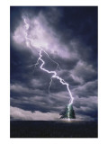 Lightning Striking Tree II Giclee Print