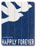 Happily Forever Wood Sign