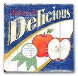 Delicious Apples Wood Sign