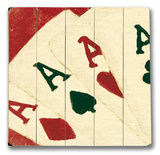 Four Aces Wood Sign