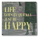 Happy Wood Sign