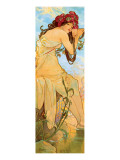Sommer Giclée-Premiumdruck von Alphonse Mucha