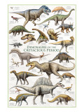 Dinosaurs, Cretaceous Period reproduction procédé giclée