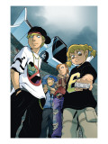 Skrulls Vs. Power Pack 2 Cover: Energizer and Zero-G Prints by Gurihiru Unknown