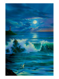 Moonlit Romance reproduction procédé giclée par Jim Warren