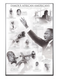 Famous African-Americans reproduction procédé giclée
