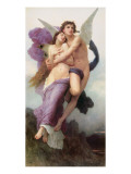 El rapto de Psyche Lámina giclée de primera calidad por William Adolphe Bouguereau