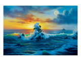At Sunset Giclee-tryk i høj kvalitet af Jim Warren