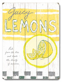 Juicy Lemons Wood Sign