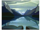 Lac Maligne, parc Jasper reproduction procédé giclée par Lawren S. Harris