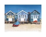 Blue Beach Huts Prints