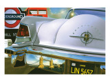 Lincoln Continental '56 in London Giclee-tryk i høj kvalitet af Graham Reynold Lincoln Continental '56 in London Giclee-tryk i høj kvalitet af Graham Reynold
