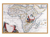 Map of Africa Premium Giclee Print by Vincenzo Coronelli