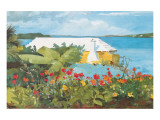 Flower Garden and Bungalow, Bermuda, c.1899 Lámina giclée por Winslow Homer
