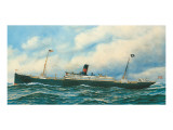Steamer danois reproduction procédé giclée par Antonio Jacobsen