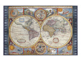 Antique Map, New Map of the World, 1626 Giclee Print by John Speed