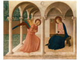 L'Annunciazione, 1387-1455 Giclee-tryk i høj kvalitet af Fra Angelico L'Annunciazione, 1387-1455 Giclee-tryk i høj kvalitet af Fra Angelico