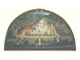 Villa di Cafaggiolo Reproduction procédé giclée Premium par Giusto Utens