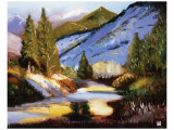 Colorado Mountains Dream reproduction procédé giclée par Judith D'Agostino