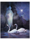 Ange gardien reproduction procédé giclée par Leslie Macon