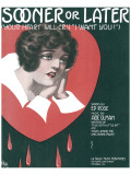 Song Sheet Cover: Sooner Or Later Your Heart Will Cry I Want You Giclee Print