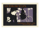 Victor Bicycles Overman Wheel Co. Giclee Print by Will Bradley
