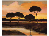Sunset over the Arno River Giclee Print by Judith D'Agostino