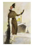 Ship Lady Giclee-tryk i høj kvalitet af Graham Reynold Ship Lady Giclee-tryk i høj kvalitet af Graham Reynold
