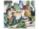 Springendes Pferd reproduction procédé giclée par Franz Marc
