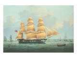 British Merchantman Ship reproduction procédé giclée par Samuel Walters