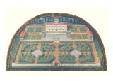 Villa La Petraia Giclée-Premiumdruck von Giusto Utens