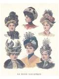 La Mode Illustree, Chapeaux I Giclée-Premiumdruck