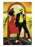 Red Dress Giclee-tryk i høj kvalitet af Graham Reynold Red Dress Giclee-tryk i høj kvalitet af Graham Reynold