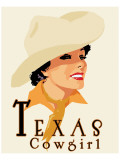 Texas Cowgirl Giclee Print by Richard Weiss