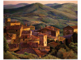 Volpaia Tuscany Giclee Print by Kirk Maggio