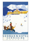 Sudbahn Hotel, Semmering, Austria Premium Giclee Print by Kosel Hermann
