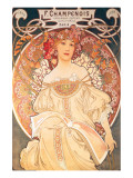 F. Champenois, France, 1898 reproduction procédé giclée par Alphonse Mucha