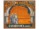 Hotel Excelsior, Casablanca, Maroc Lámina giclée Hotel Excelsior, Casablanca, Maroc Lámina giclée