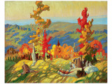 Autumn in the Northland Premium Giclee Print by Franklin Carmichael