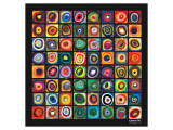 Wassily Kandinsky - Color of Squares - Birinci Sınıf Giclee Baskı Wassily Kandinsky - Color of Squares - Birinci Sınıf Giclee Baskı